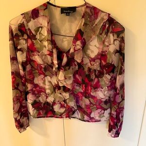 Ruffled Evan Picone Blouse 6P